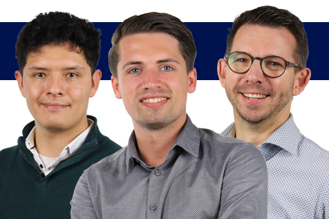 Three colleagues and three ways of getting started at NEDCON. Meet Freek, Rafael and Stefan!